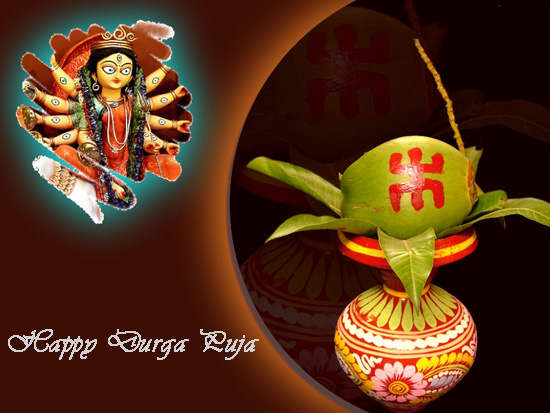 Happy Durga Puja To You And Your Family Greeting Card