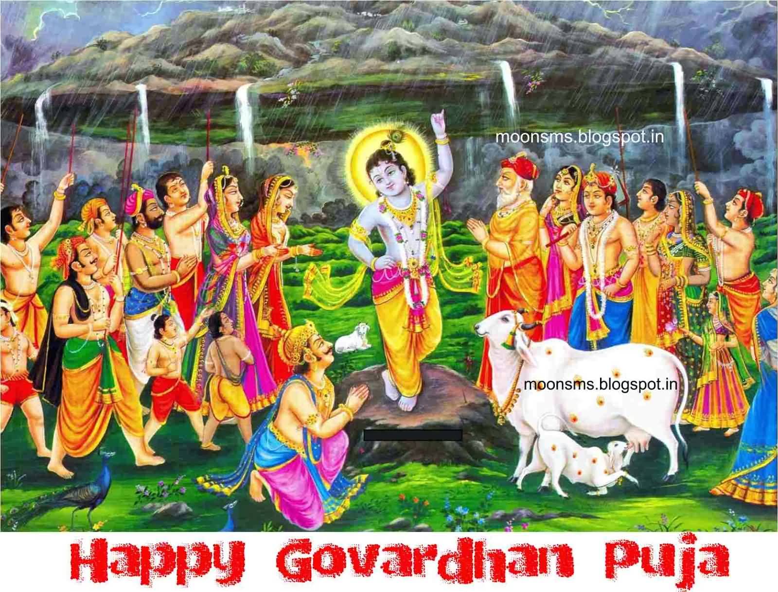 Happy Govardhan Puja Wishes Image