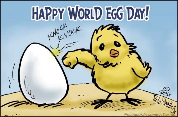 Happy World Egg Day Clipart Image