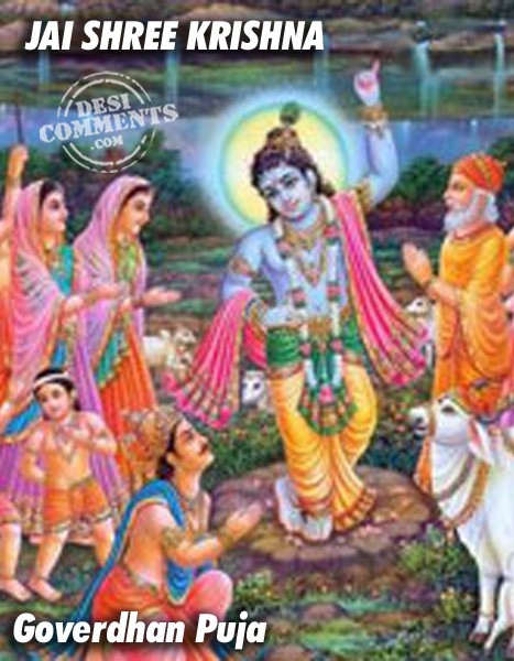 Jai Shree Krishna Govardhan Puja Wishes