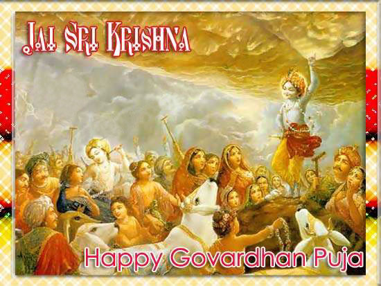 Jai Sri Krishna Happy Govardhan Puja