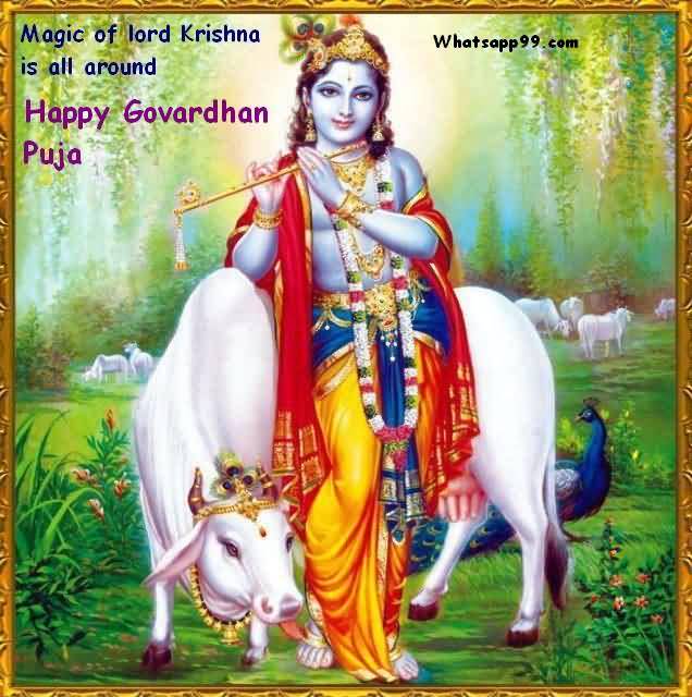 Magic Of Lord Krishna Is All Around Happy Govardhan Puja