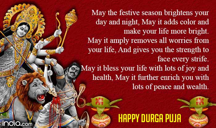 May It Further Enrich You With Lots Of Peace And Wealth Happy Durga Puja