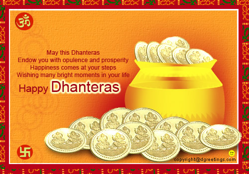 May This Dhanteras Endow You With Opulence And Prosperity Happy Dhanteras