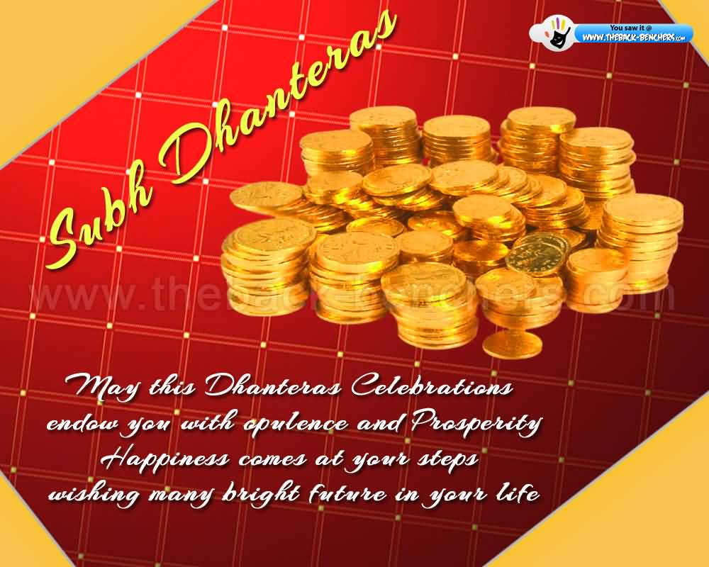 Subh Dhanteras May This Dhanteras Celebrations Endow You With Opulence And Prosperity