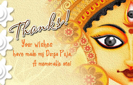 Thanks Your Wishes Have Made My Durga Puja A Memorable