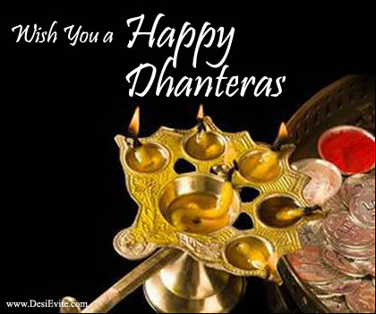 Wish You A Happy Dhanteras 2016 Puja Thali