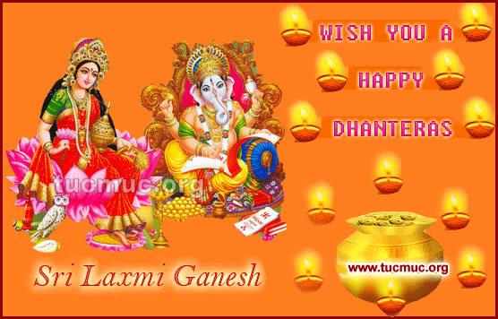 Wish You A Happy Dhanteras Sri Laxmi Ganesh