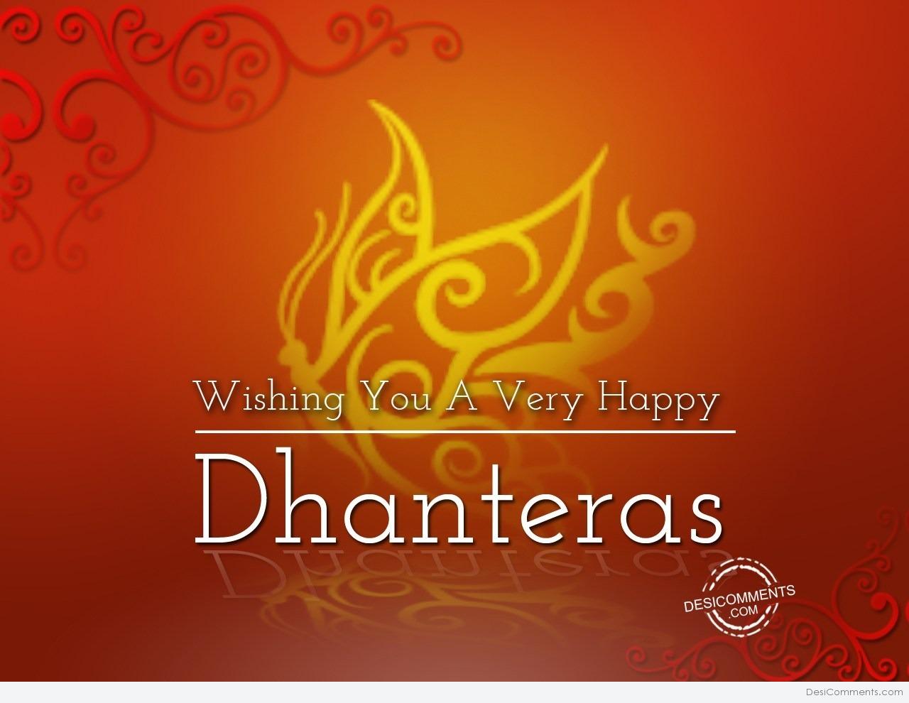 Wishing You A Very Happy Dhanteras Wishes Wallpaper