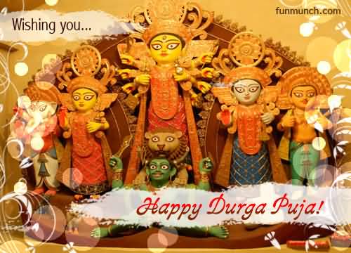 Wishing You Happy Durga Puja 2016 Greetings Picture