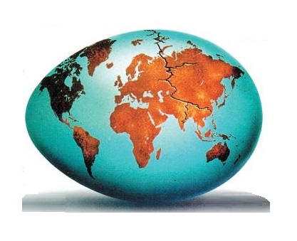 World Egg Day earth Globe In Egg Shape Picture