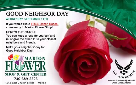 Happy Good Neighbor Day Rose Flower Picture