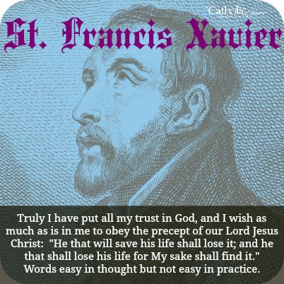 St. Francis Xavier Greetings Picture