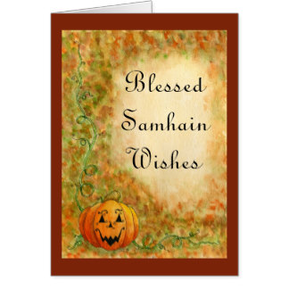 Blessed Samhain Wishes Greeting Card