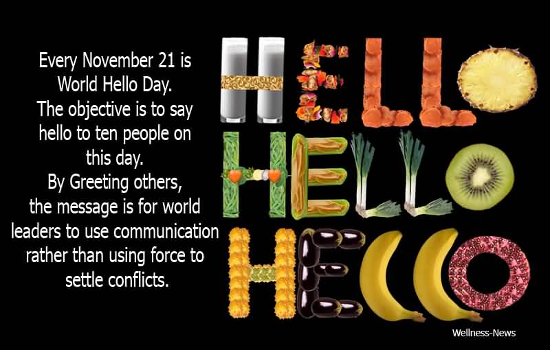 Hello day. World hello Day. World hello Day праздник. World Greetings Day. World hello Day 21 November.