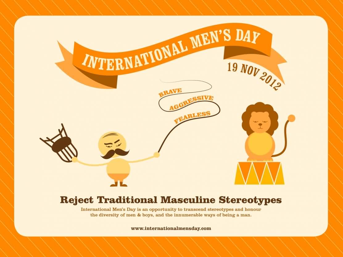 Man day. Mens Day. International Day of the male. World men's Day. International Mens Day 6 November.