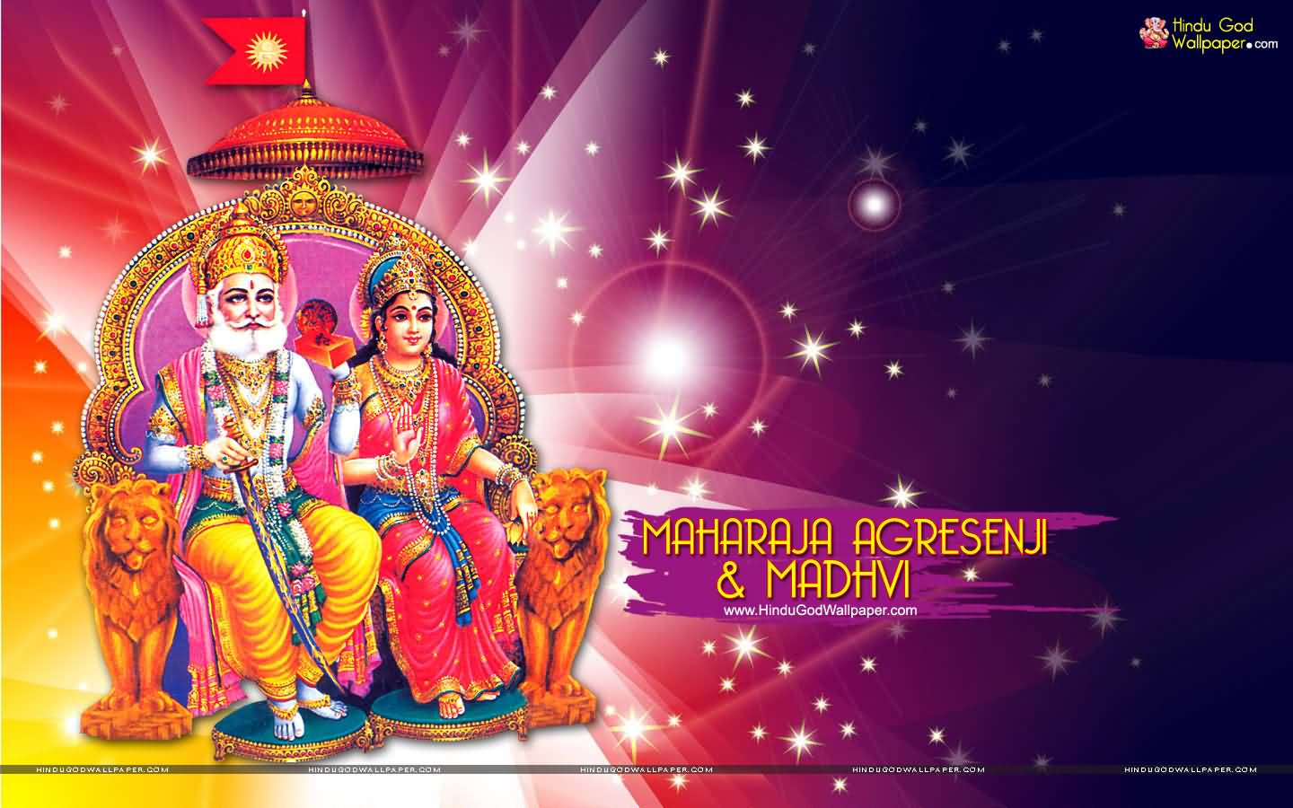 Maharaja Agrasen Ji And Madhvi Happy Agrasen Jayanti