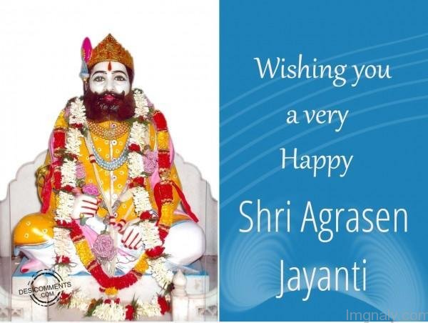 Wishing You A Very Happy Shri Agrasen Jayanti