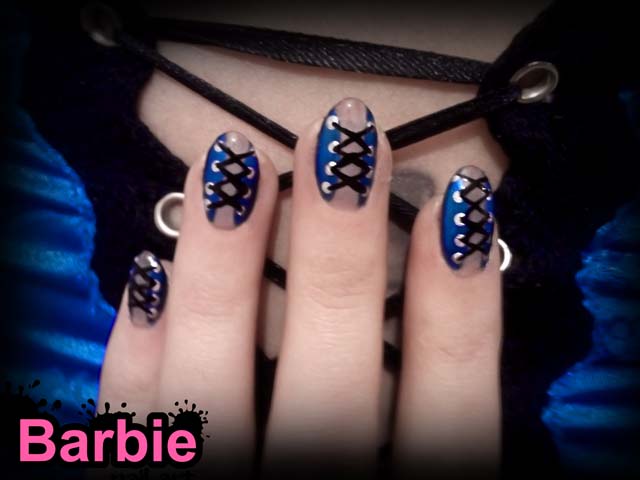 Beautiful Corset Nail Design