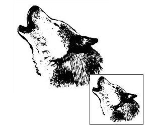 Dotwork Coyote Head Tattoo Design