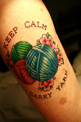 Colored Craft Yarn Tattoos