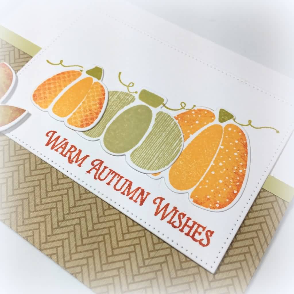 Warm Autumn Wishes Greeting Card