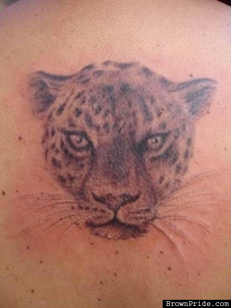 Jaguar Realistic Face Tattoo By SamTat2