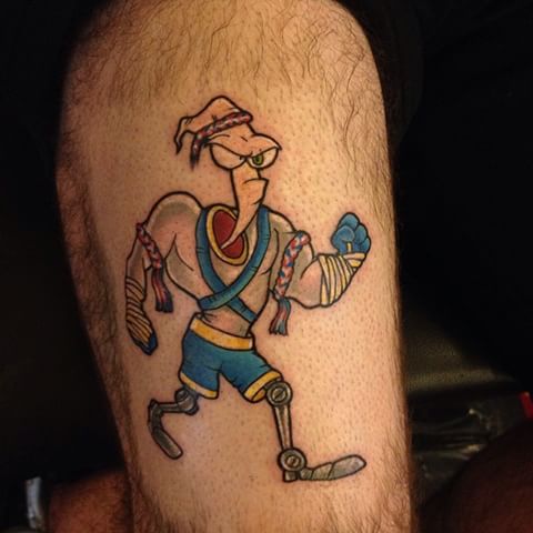 Earthworm Jim Tattoo Color Tattoo