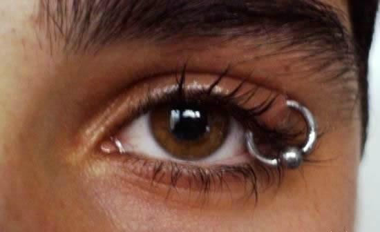 Eyelid Piercing For Men