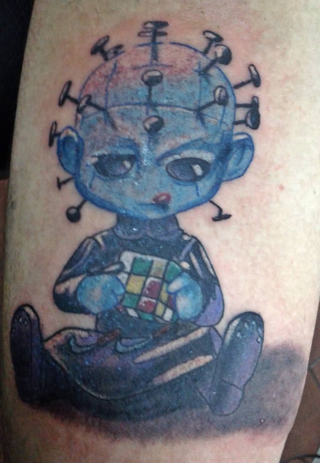 Chibi Pinhead Tattoo By Tattooqac