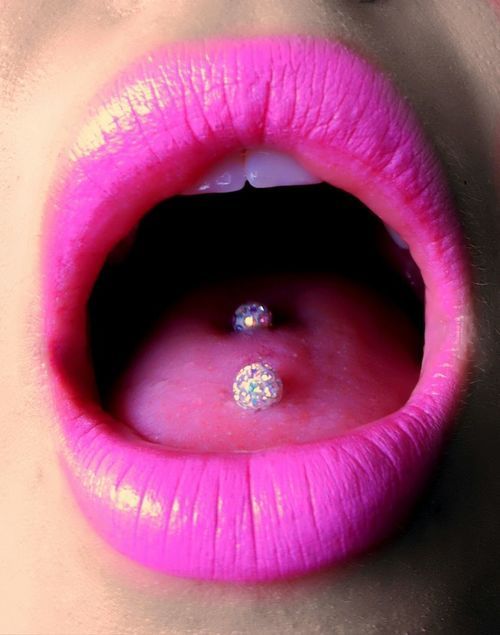 Mouth Piercing With Studs For Girls