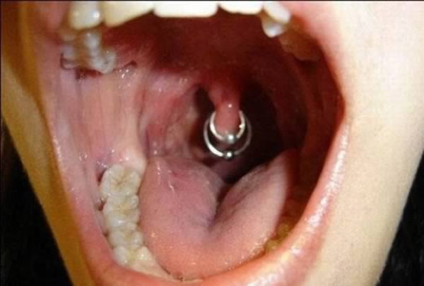 Uvula Mouth Piercing Picture For Girls