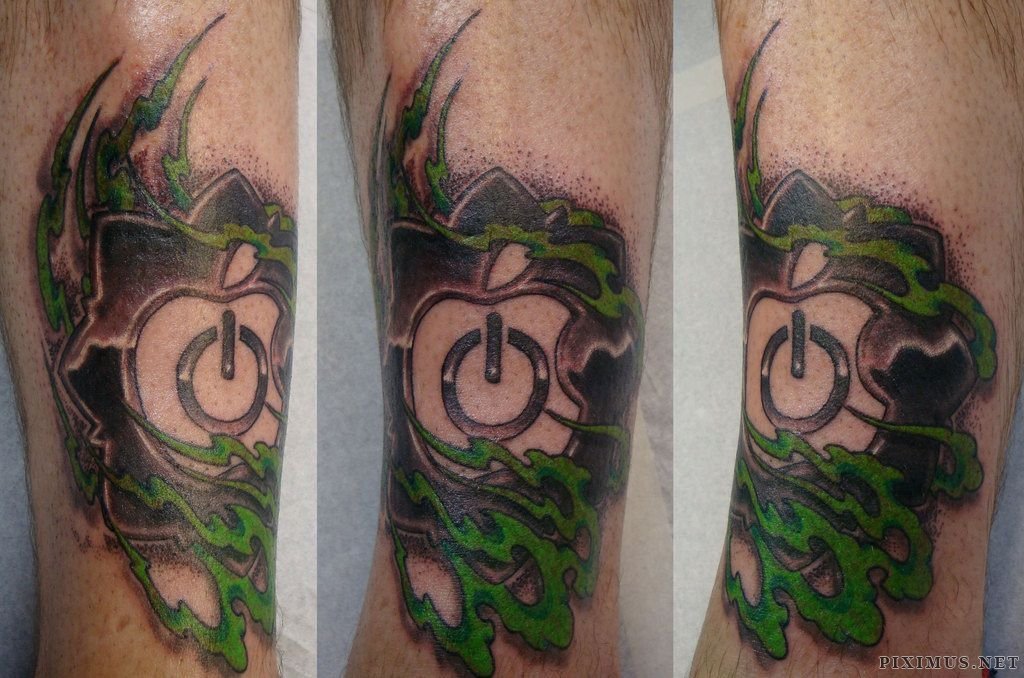 Awful Iphone Apple Logo Tattoo