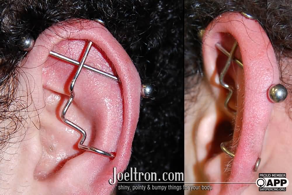 Cross Barbells Custom Industrial Piercing