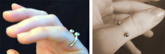 Finger Ring Piercing Design Ideas