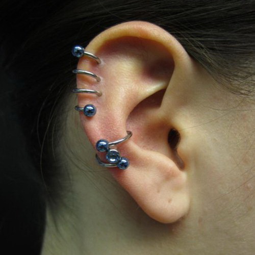 Nice Ear Spiral Piercing Picture