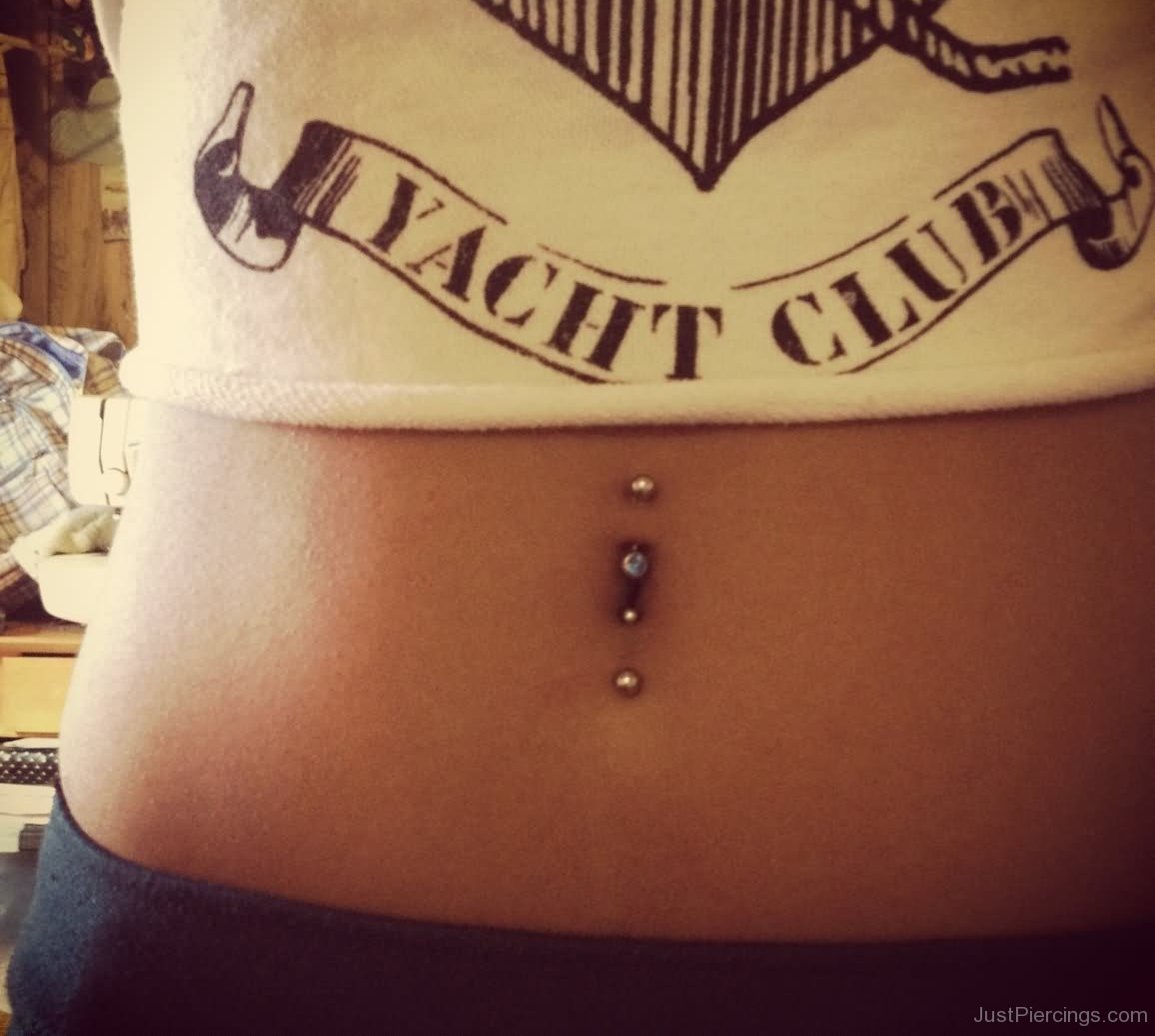 Awesome Inverse Belly Piercing Picture for Girls