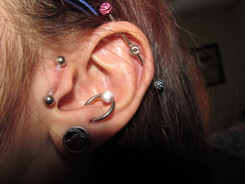 Lobe, Orbital And Surface Tragus Piercing