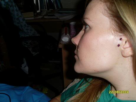 Surface Tragus Piercing Idea