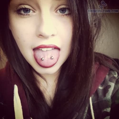 Beautiful Girl With Scoop Piercing