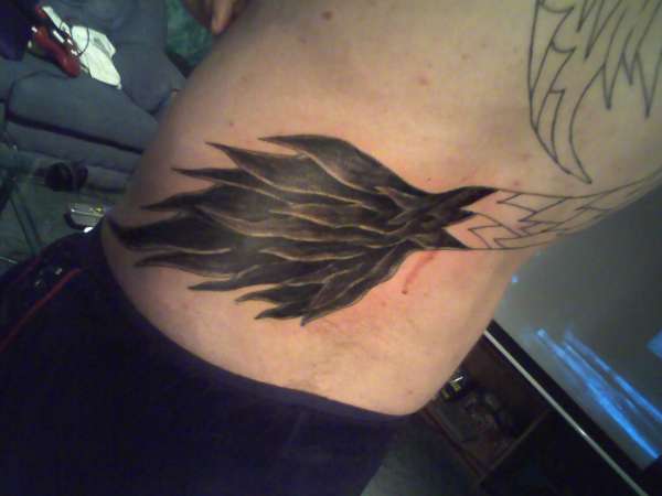 Dragon Tail In Progress Tattoo For Men