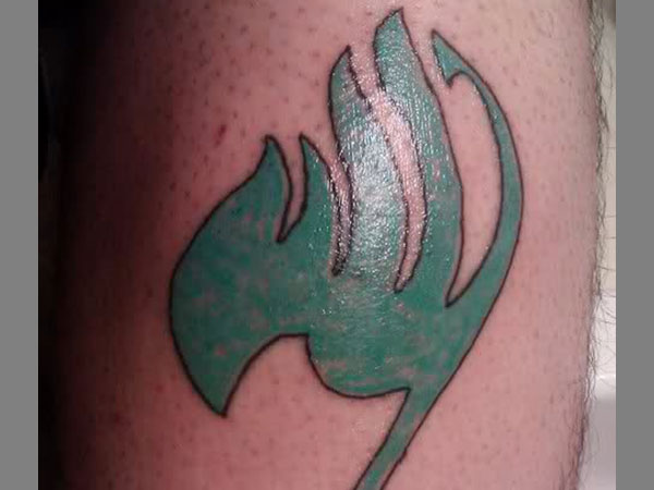 Green Fairy Tail Tattoo