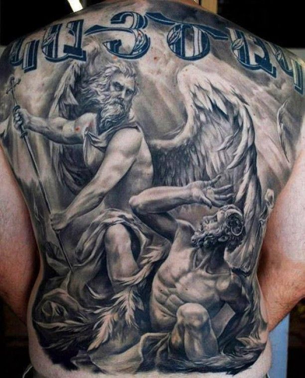 Awesome Sculptor Occupation Tattoo On Full Back