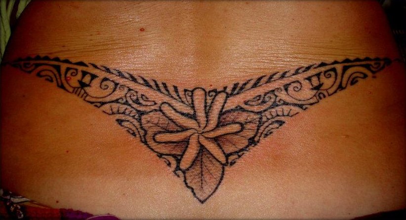 Beautiful Maori Tailbone Tattoo