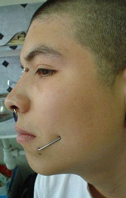 Pocketing Piercing On Face