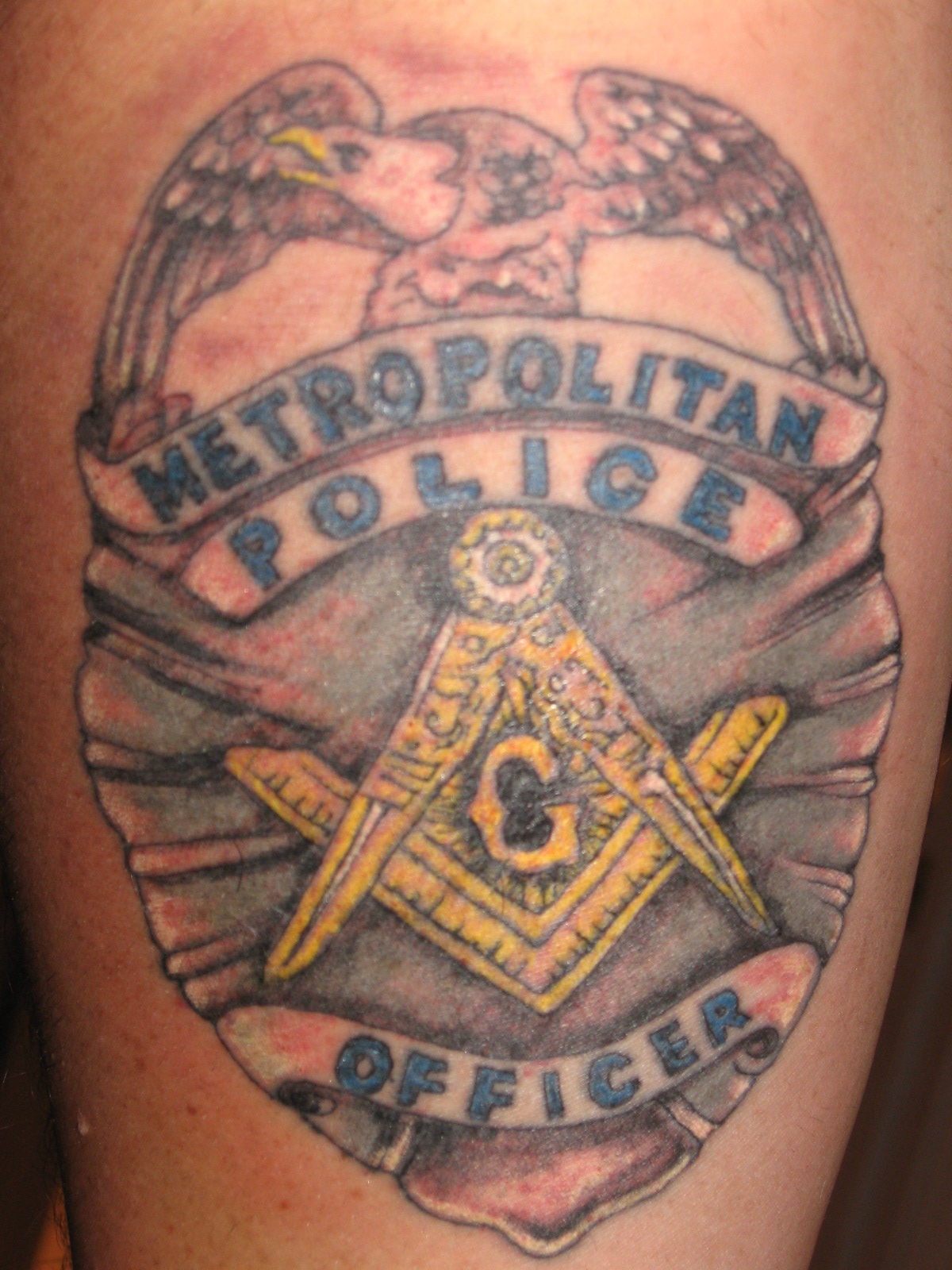 Police Occupation Tattoo