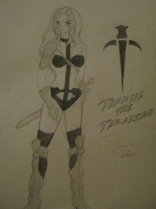 Taarna The Tarakian Tattoo Drawing