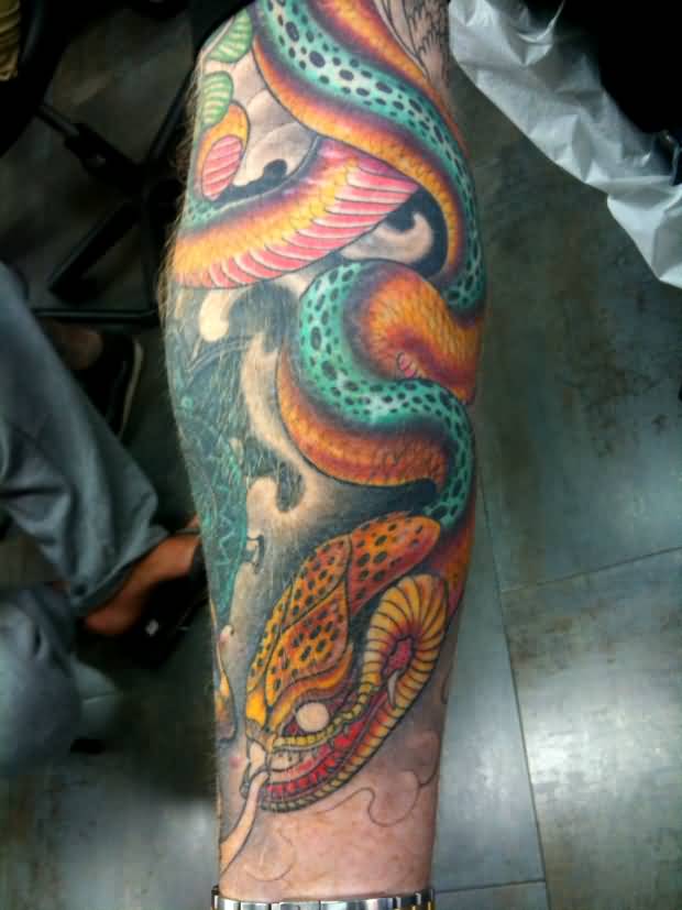 Ami James Snake Tattoo On Sleeve