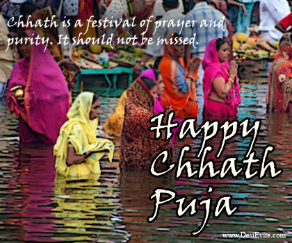 Chhath Is A Festival Of Prayer And Purity. It Should Not Be Missed. Happy Chhath Puja