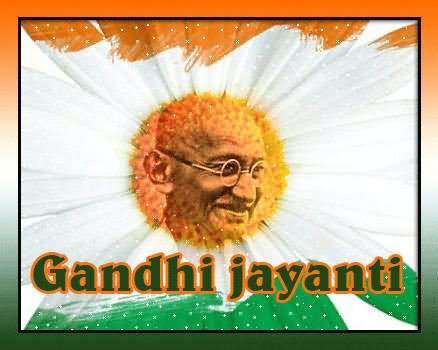 Gandhi Jayanti Tri Color Flower Picture